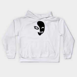 Funny Mask - Black Kids Hoodie